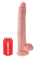 falo imitatoriai - King Cock 14" Cock with Balls realistiškas dildo - 5 nuotrauka