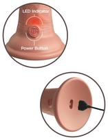 falo imitatoriai - King Cock Elite kce 8 dd Vibrating Cock Light realistiškas dildo - 2 nuotrauka