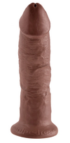 falo imitatoriai - King Cock kc 9" Cock Brown realistiškas dildo - 4 nuotrauka