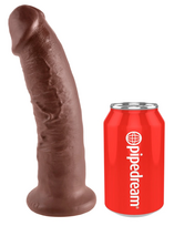 falo imitatoriai - King Cock kc 9" Cock Brown realistiškas dildo - 5 nuotrauka