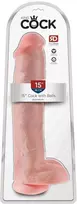 w king - King Cock 15" Cock w Balls realistiškas dildo - 1 nuotrauka