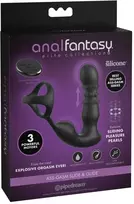 prostatos masazuoklis - Anal Fantasy Elite afe Ass-Gasm Slide&Glide Black Vibruojantis analinis dildo - 1 nuotrauka
