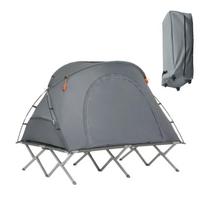 lova su ciuziniu - SoBuy kempingo palapinė, pilka/juoda (Gray/Black), OGS60-L-HG - 1 nuotrauka