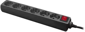 ilgintuvas 1.5m - LogiLink LPS202B ilgintuvas 1,4 m 6 lizdai Juodas (Black) - 1 nuotrauka
