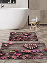 Vonios kilimėlių rinkinys Foutastic 299ANR1570, įvairių spalvų, 150 cm x 60 cm
