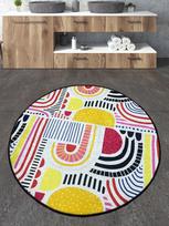 Vonios grindų kilimėlis Foutastic Perido 510CHL1154, įvairių spalvų, 160 cm x 160 cm