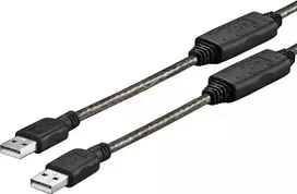 VivoLink PROUSBAA10 USB 2.0 USB-A į USB-A kabelis 10 m Juodas (Black)