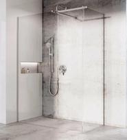 Dušo kabina Ravak Walk-In GW9W70C0SZ1, kvadratinė, be padėklo, 90 cm x 90 cm x 200 cm, skaidri sp./chromo sp./grūdintas