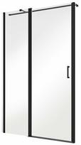 Dušo durys Besco Exo-C, 100 cm x 190 cm, juoda sp./grūdintas