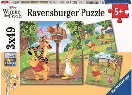 Ravensburger dėlionė 3x49 Winnie the Pooh - Sports Day 051878V, įvairių spalvų (Multicolor)