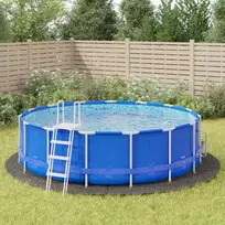 vidaXL baseino paklotas Pilkas (Grey) 500 cm geotekstilė poliesterio