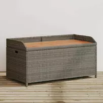 vidaXL Suoliukas-daiktadėžė, pilkas (Gray)