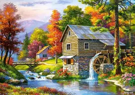 puzzle castorland - Castorland dėlionė Old Sutters Mill 52691, 500 det. - 1 nuotrauka