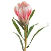 Dirbtinė gėlė Natu Flower Decor, žalia sp./rožinė sp., 63 cm x 9 cm