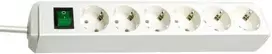 Brennenstuhl Eco-Line 6 lizdai 3 m Baltas (White)