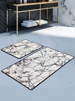 Vonios kilimėlių rinkinys Foutastic Marble 359CHL2459, įvairių spalvų, 60 cm x 100 cm
