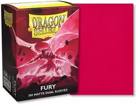 Dragon Shield žaidimo kortelių dėklas Matte Dual Sleeves Fury, 100 vnt