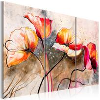Paveikslas Artgeist Poppies lashed by the wind N2606MK, 120 cm x 80 cm