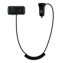 mp3 fm moduliatorius - Baseus T Shaped S-16 Bluetooth MP3 FM siųstuvas su įkrovikliu Juodas (Black) - 1 nuotrauka