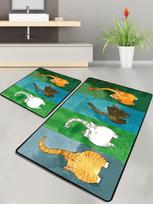 Vonios kilimėlių rinkinys Foutastic Gatto Carino 359CHL2562, 2 vnt.