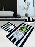 Vonios kilimėlių rinkinys Foutastic Aloevera 359CHL4457, įvairių spalvų, 100 cm x 60 cm