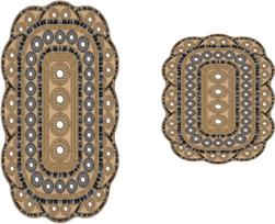 Vonios kilimėlių rinkinys Foutastic 21017615KA, ruda sp., 100 cm x 60 cm