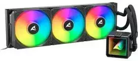 ausintuvai 120 - Sharkoon S100 ARGB Water Cooling Black - 1 nuotrauka