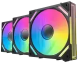 korpuso ausintuvas - Alpenföhn WingBoost 4 PWM RGB 120mm Black 3 vnt. - 1 nuotrauka