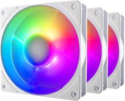 120mm argb pack - Cooler Master Mobius 120P ARGB White 3-pack - 1 nuotrauka