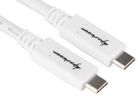 usb pakrovejas 2 - Sharkoon USB Type-C To USB Type-C Cable 0.5m White - 1 nuotrauka