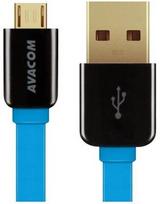 Pirkti Avacom Flat USB To Micro USB Cable 0.4m Blue - Photo 1