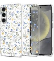 samsung s25 tech protect deklas - Tech-Protect FlexAir dėklas Samsung Galaxy S25 – Ramunėlės su lapais (Daisies with Leaves) - 1 nuotrauka