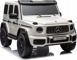 Lean Cars Akumuliatorinis automobilis Mercedes G63 XXL, baltas (White)