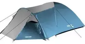 Keturvietė palapinė Nils Camp NC6012, mėlyna sp./pilka sp., 340 cm x 240 cm x 130 cm