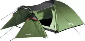 Trivietė palapinė Nils Extreme Trekker III NC6312, žalia sp., 390 cm x 210 cm x 130 cm