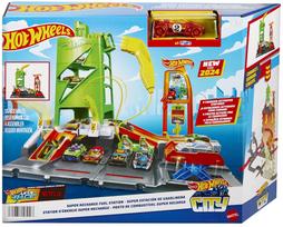 hot wheels trasos - Mattel Hot Wheels City Super Fuel Station HTN79 žaislų rinkinys - 1 nuotrauka