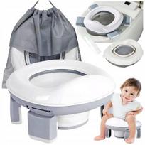 Reach Portable Potty 3in1 kelioninis puodukas, Baltas/Pilkas (White/Grey)