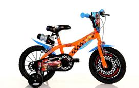 papildomi ratukai - Vaikiškas dviratis Dino Bikes Hot Wheels, oranžinis (Orange), 16" - 1 nuotrauka