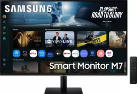 4k monitorius - Samsung Smart Monitor M7 LS32FM702UUXEN 32", 4K Ultra HD, juodas - 1 nuotrauka