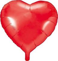 Folinis balionas Heart 45 cm, raudonass