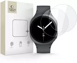 samsung watch 9 - Tech-Protect "Glass Fit+" 2-Pack Grūdintas Stiklas Samsung Galaxy Watch 8 (44 mm) - Skaidrus (Transparent) - 1 nuotrauka