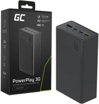 power bank 30 w - Green Cell PowerPlay 30 PBGC30B 30000mAh 22.5W juodas - 1 nuotrauka