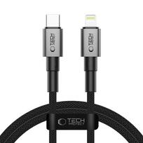 laidai 3a - Tech-Protect UltraBoost DNA USB-C / Lightning PD27W/3A laidas 100 cm Pilkas (Gray) - 1 nuotrauka