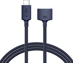 Tech-Protect MMC01 Ultraboost USB-C / USB-C MagSafe 3 140W 200cm kabelis MacBook - Tamsiai mėlyna (Midnight Blue)