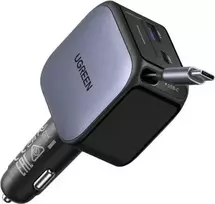 UGREEN EC602 60W Automobilinis įkroviklis su USB-C laidu Pilkas (Grey)