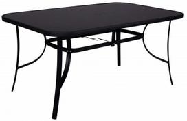 Lauko stalas Springos GF1038, juoda sp., 150 cm x 90 cm x 73 cm