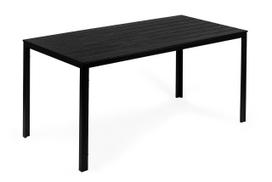 lauko stalai senukai - Lauko stalas ModernHome, juoda sp., 156 cm x 78 cm x 74 cm - 1 nuotrauka