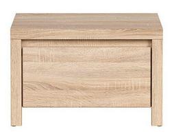 Naktinis staliukas Kaspian S128-KOM1S-DSO/DSO, ąžuolo spalvos (Oak)