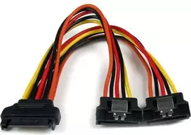 StarTech PYO2LSATA SATA 15-pin į SATA 15-pin x2 kabelis 0.15 m Daugiaspalvis (Multicolor)