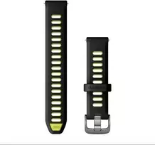 Garmin Forerunner 265S laikrodžio apyrankė 18 mm Juoda/Geltona (Black/Amp Yellow)
